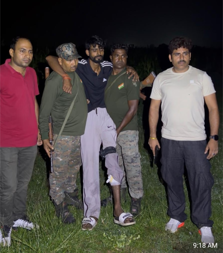 बड़कागांव 13 माइल गोलीकांड मामले में संदिग्ध गिरफ्तार, पुलिस मुठभेड़ में पैर में लगी गोली