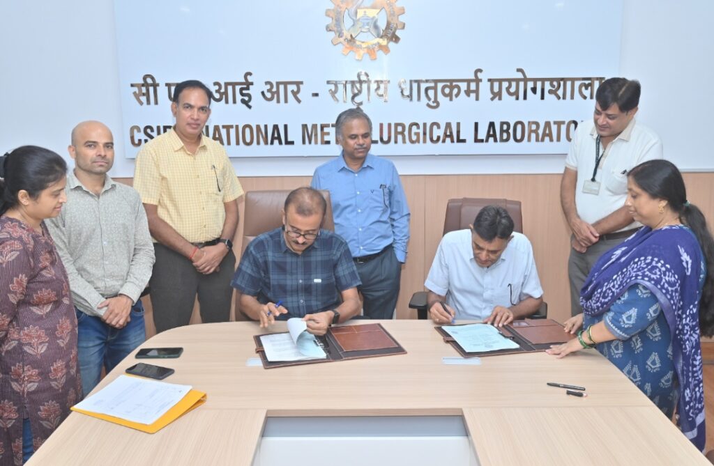 सीएसआईआर-एनएमएल और ओसवाल इंजीनियरिंग के बीच हुआ एमओए सीएसआईआर-एनएमएल और ओसवाल इंजीनियरिंग के बीच हुआ एमओए