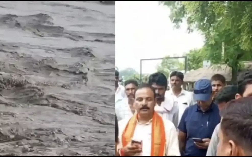 विधायक और मंत्री के निरीक्षण दौरान पीपरा-पीपरासी तटबंध से अभियंता गायब मिले