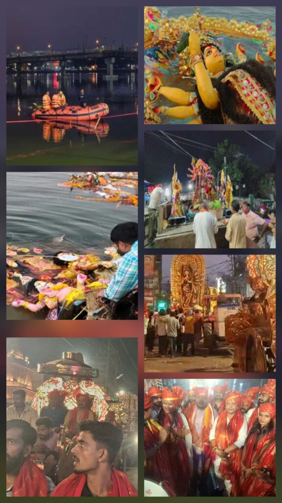 रांची में दुर्गोत्सव संपन्न, 176 पूजा पंडालों की प्रतिमाओं का विसर्जन